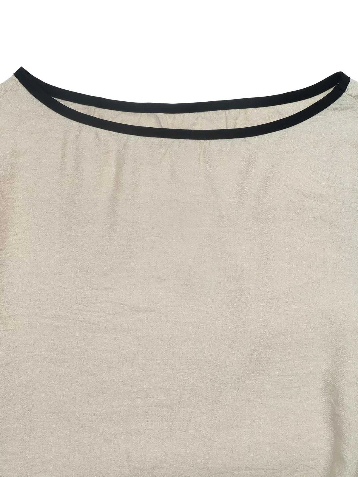 Contrast Trim Flare Sleeve Blouse 100100839982212 27 Affordable Fashion Under $100 Jerry's Apparel 