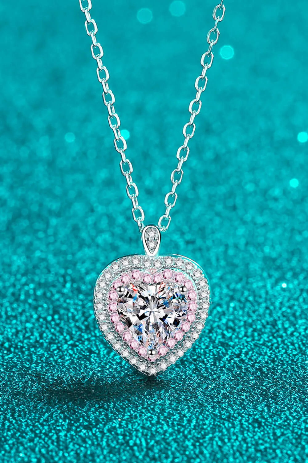 Sterling Silver 1 Carat Moissanite Pendant
