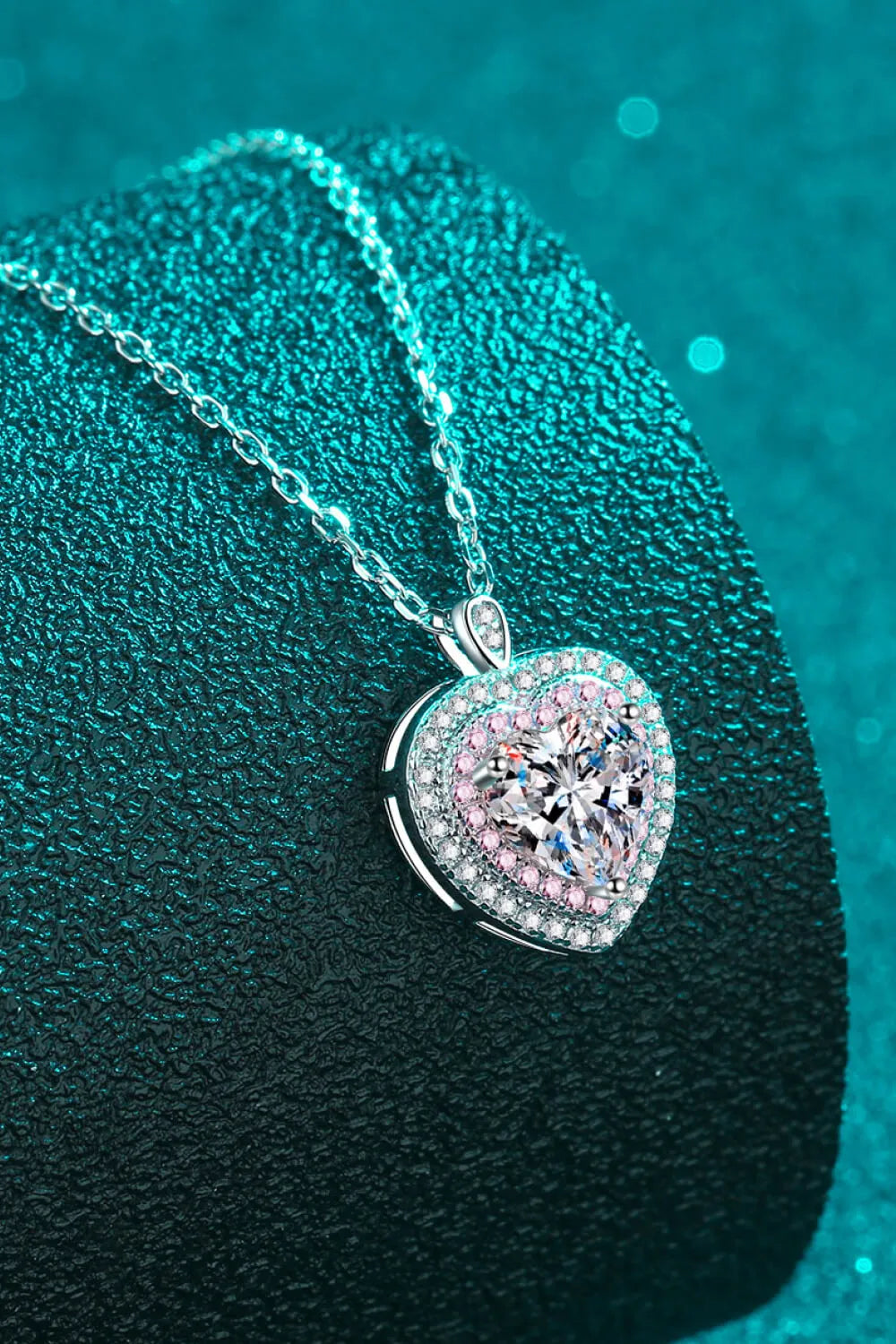Sterling Silver 1 Carat Moissanite Pendant