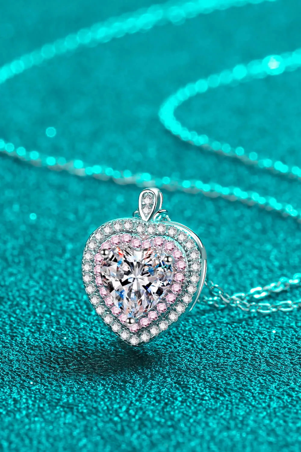 Sterling Silver 1 Carat Moissanite Pendant