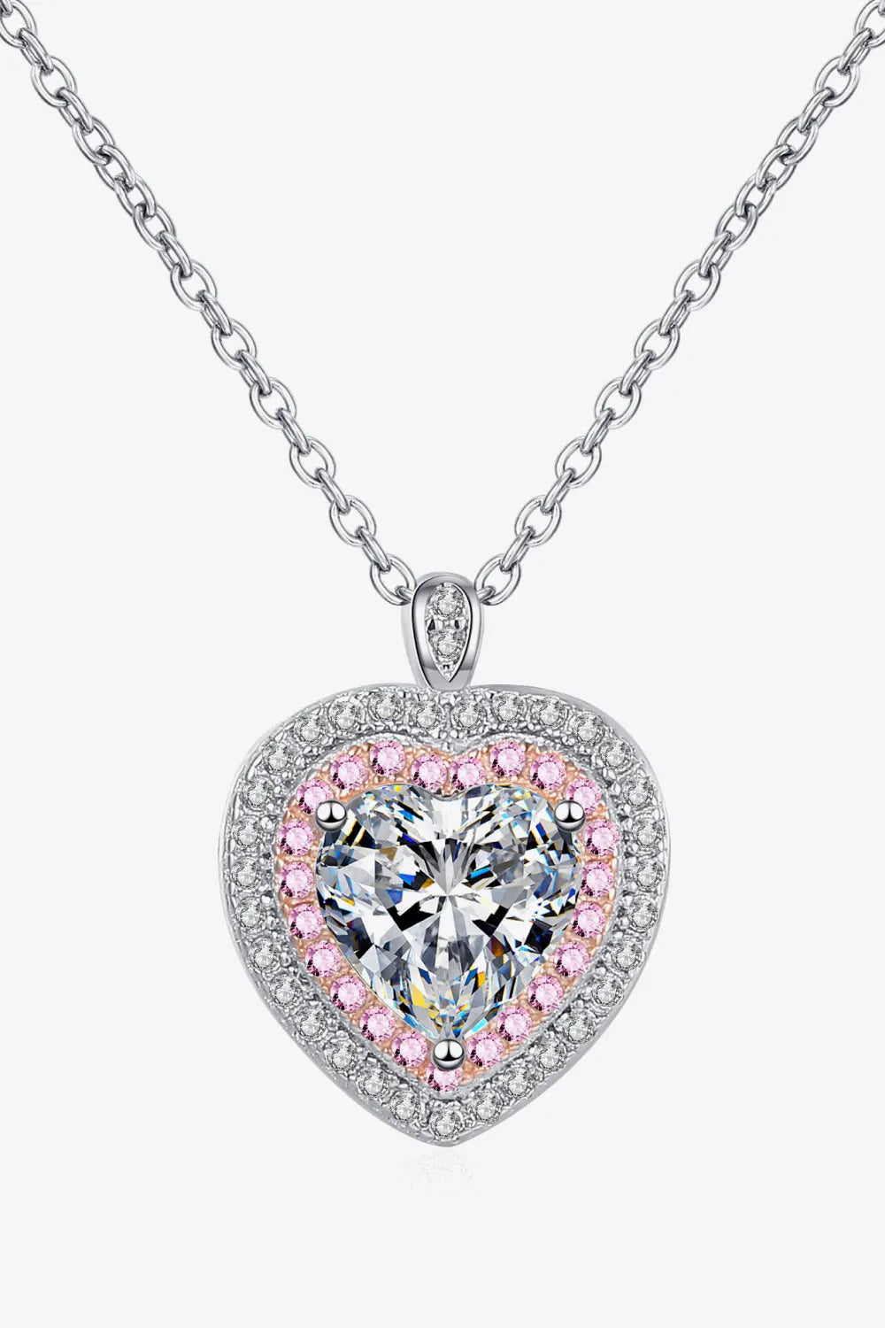 Sterling Silver 1 Carat Moissanite Pendant