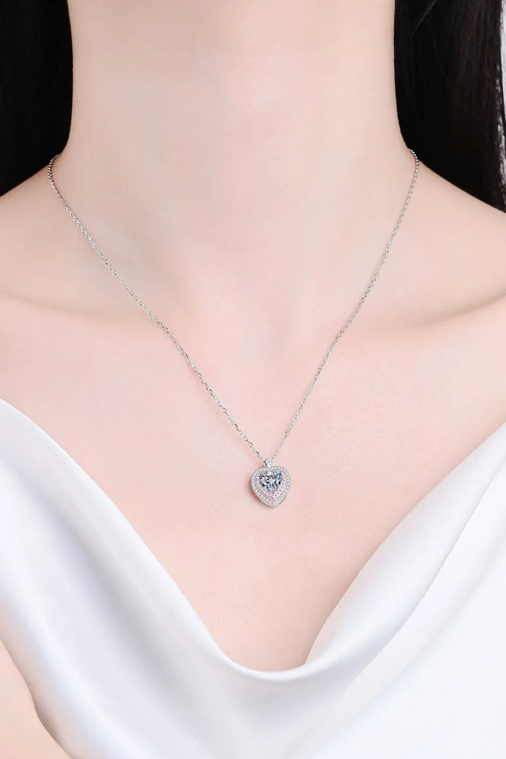 Sterling Silver 1 Carat Moissanite Pendant