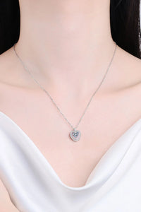 Sterling Silver 1 Carat Moissanite Pendant