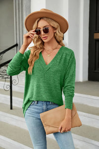 V-Neck T-Shirt Long Sleeve