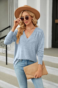 V-Neck T-Shirt Long Sleeve