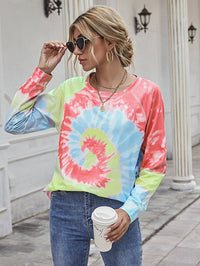 Printed Round Neck Raglan Sleeve Tee