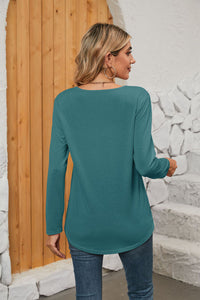 Square Neck Long Sleeve T-Shirt