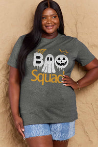 Full Size BOO SQUAD Graphic Cotton T-Shirt