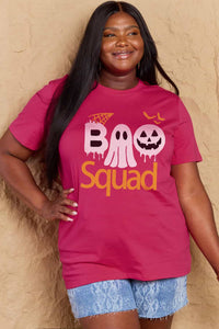 Full Size BOO SQUAD Graphic Cotton T-Shirt