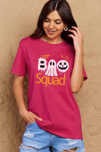 Full Size BOO SQUAD Graphic Cotton T-Shirt