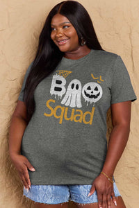 Full Size BOO SQUAD Graphic Cotton T-Shirt