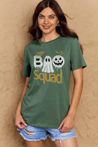 Full Size BOO SQUAD Graphic Cotton T-Shirt