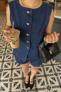 DRIVE-IN MOVIE DENIM VEST