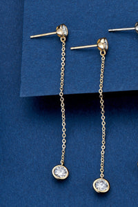 Baeful Moissanite Chain Earrings