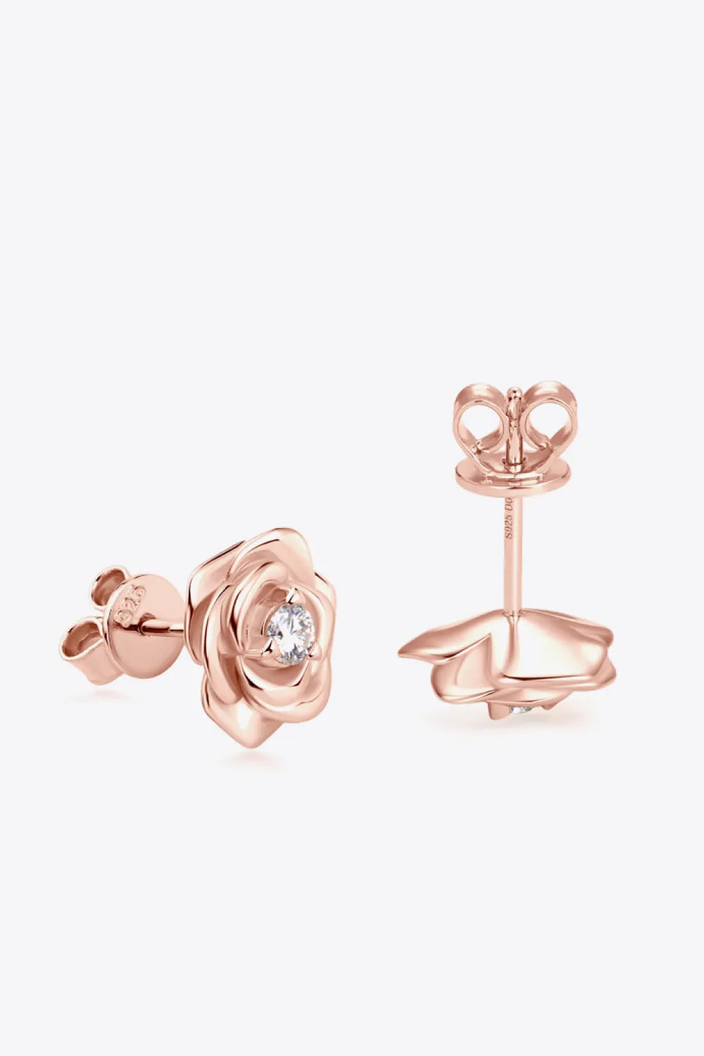 Moissanite Flower Earrings
