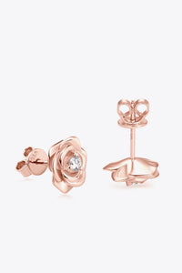 Moissanite Flower Earrings