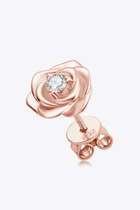 Moissanite Flower Earrings