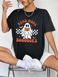 Round Neck Ghost Graphic T-Shirt