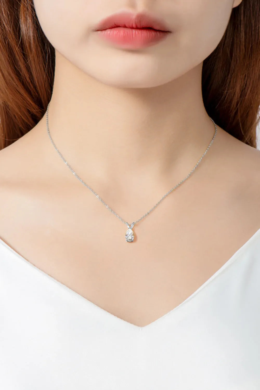 1.5 Carat Moissanite Pendant Necklace