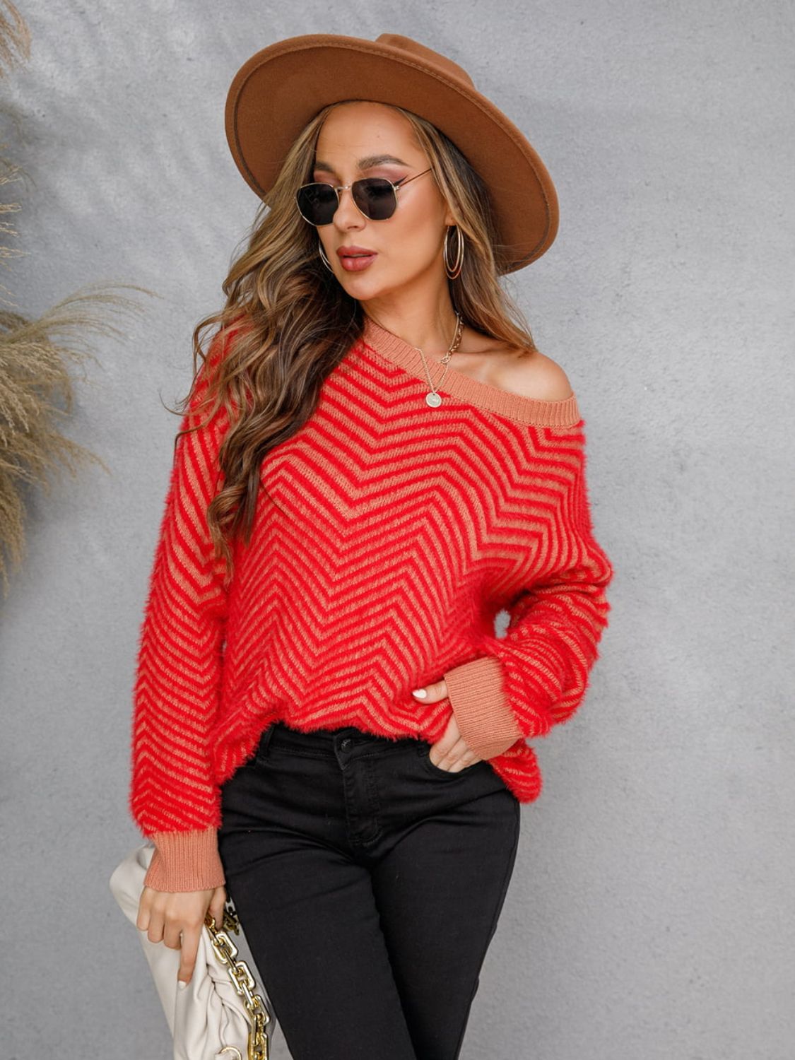 Round Neck Long Sleeve Sweater