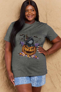 Full Size Jack-O'-Lantern Graphic T-Shirt