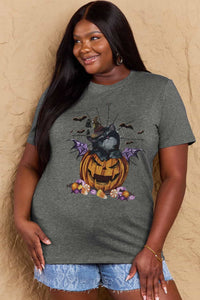 Full Size Jack-O'-Lantern Graphic T-Shirt