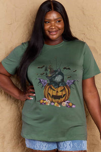 Full Size Jack-O'-Lantern Graphic T-Shirt