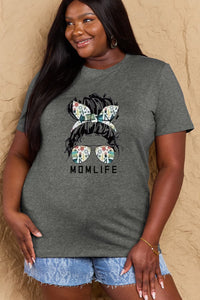 Full Size MOM LIFE Graphic Cotton T-Shirt