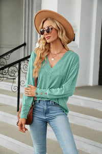 Long Sleeve T-Shirt V-Neck