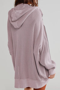 Zip-Up Long Sleeve Hooded Jacket