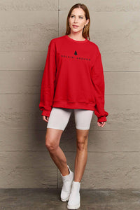 Full Size ROCKIN AROUND  Long Sleeve Sweatshirt