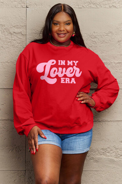 Full Size IN MY LOVER ERA Round Neck Sweatshirt