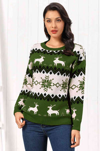 Reindeer and Snow Sweater