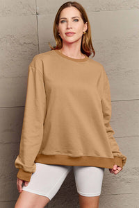 Full Size ENJOY THE LITTLE THINGS Round Neck Sweatshirt