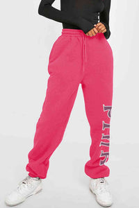 Full Size PINK Graphic Sweatpants