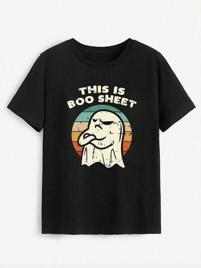 THIS IS BOO SHEET Round Neck T-Shirt