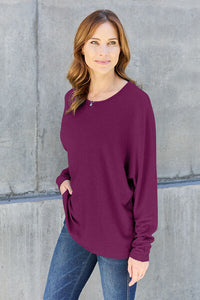 Full Size Round Neck Long Sleeve T-Shirt