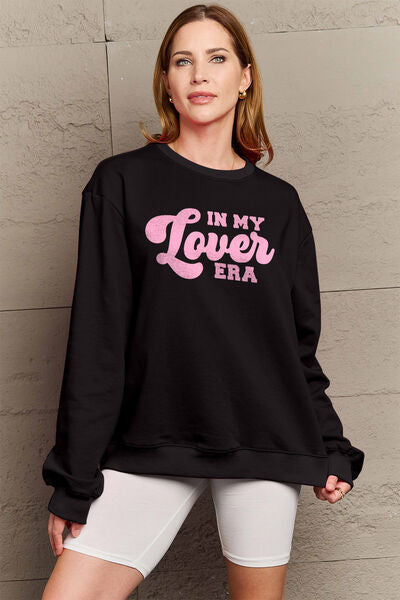 Full Size IN MY LOVER ERA Round Neck Sweatshirt