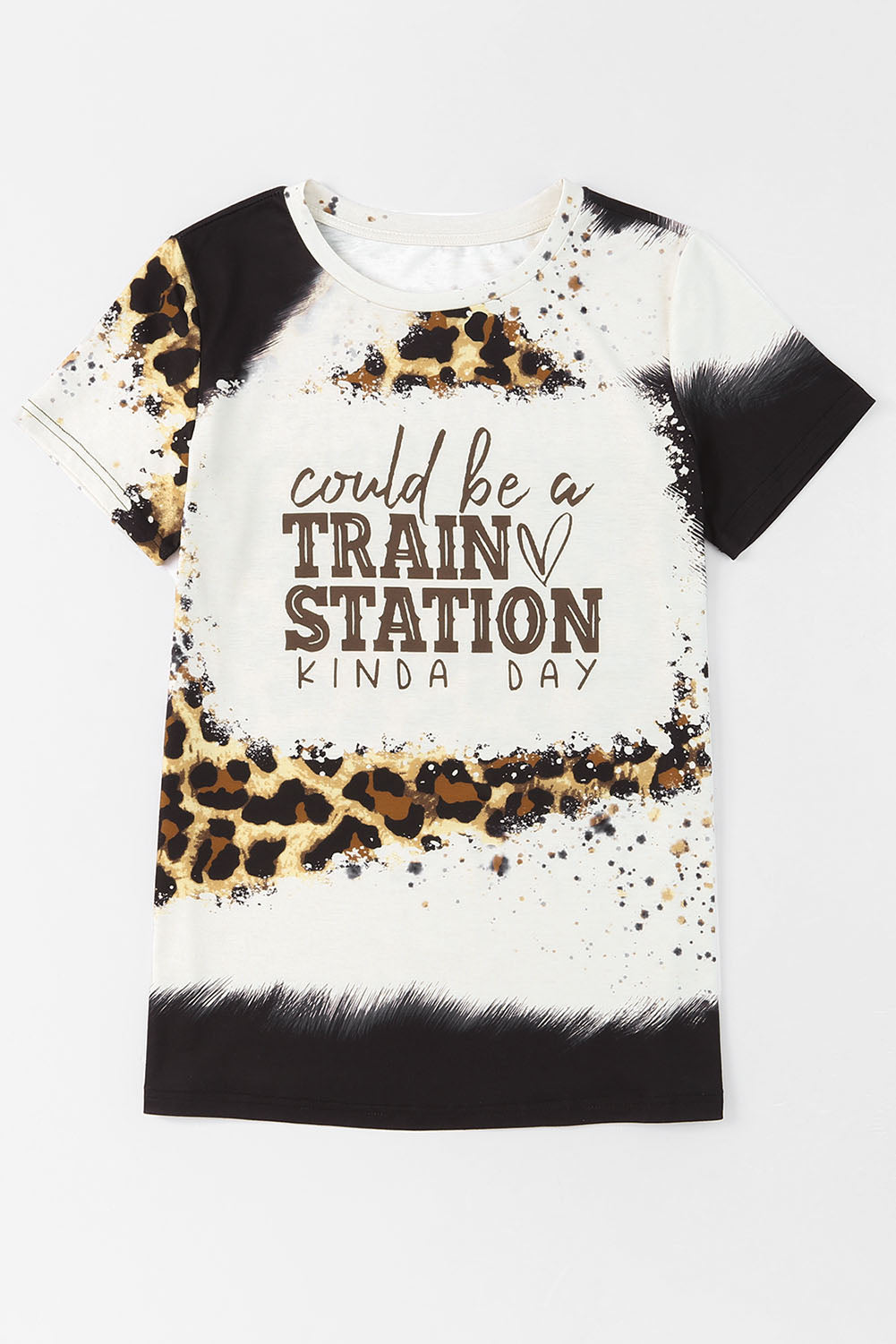 Could Be A Train Station Kinda Day Round Neck T-Shirt