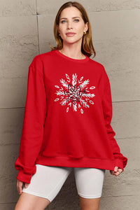 Full Size LET IT SNOW Long Sleeve Sweatshirt