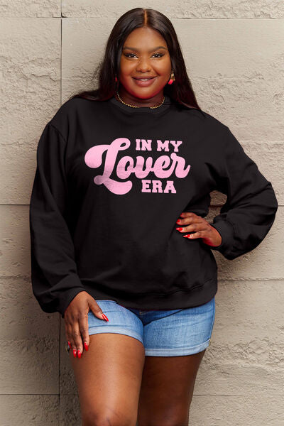 Full Size IN MY LOVER ERA Round Neck Sweatshirt