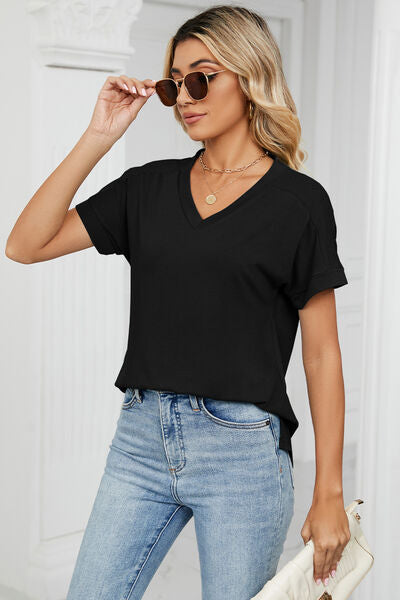 Short Sleeve V-neck T-Shirt