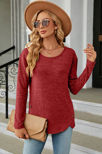 Round Neck Long Sleeve T-Shirt