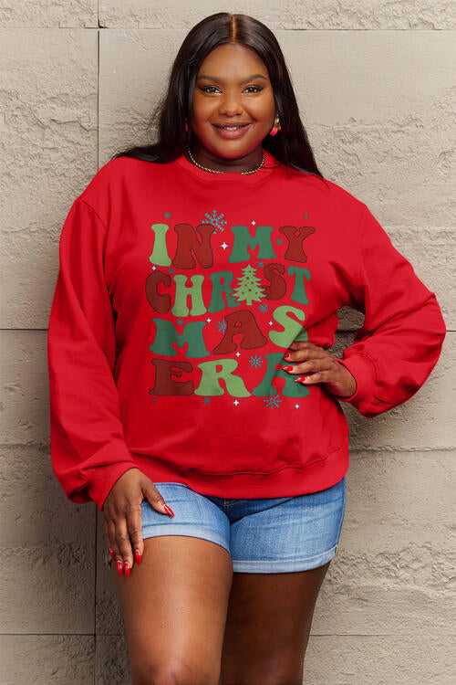 Full Size IN MY CHRISTMAS ERA Long Sleeve Sweatshirt