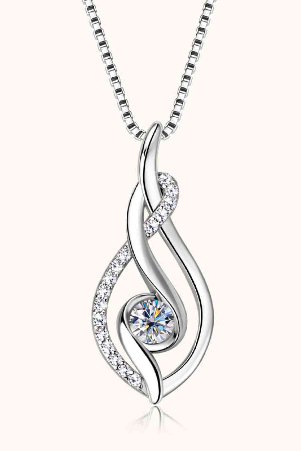 Minimalist Moissanite 925 Sterling Silver Necklace