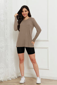 Full Size Round Neck Long Sleeve Top