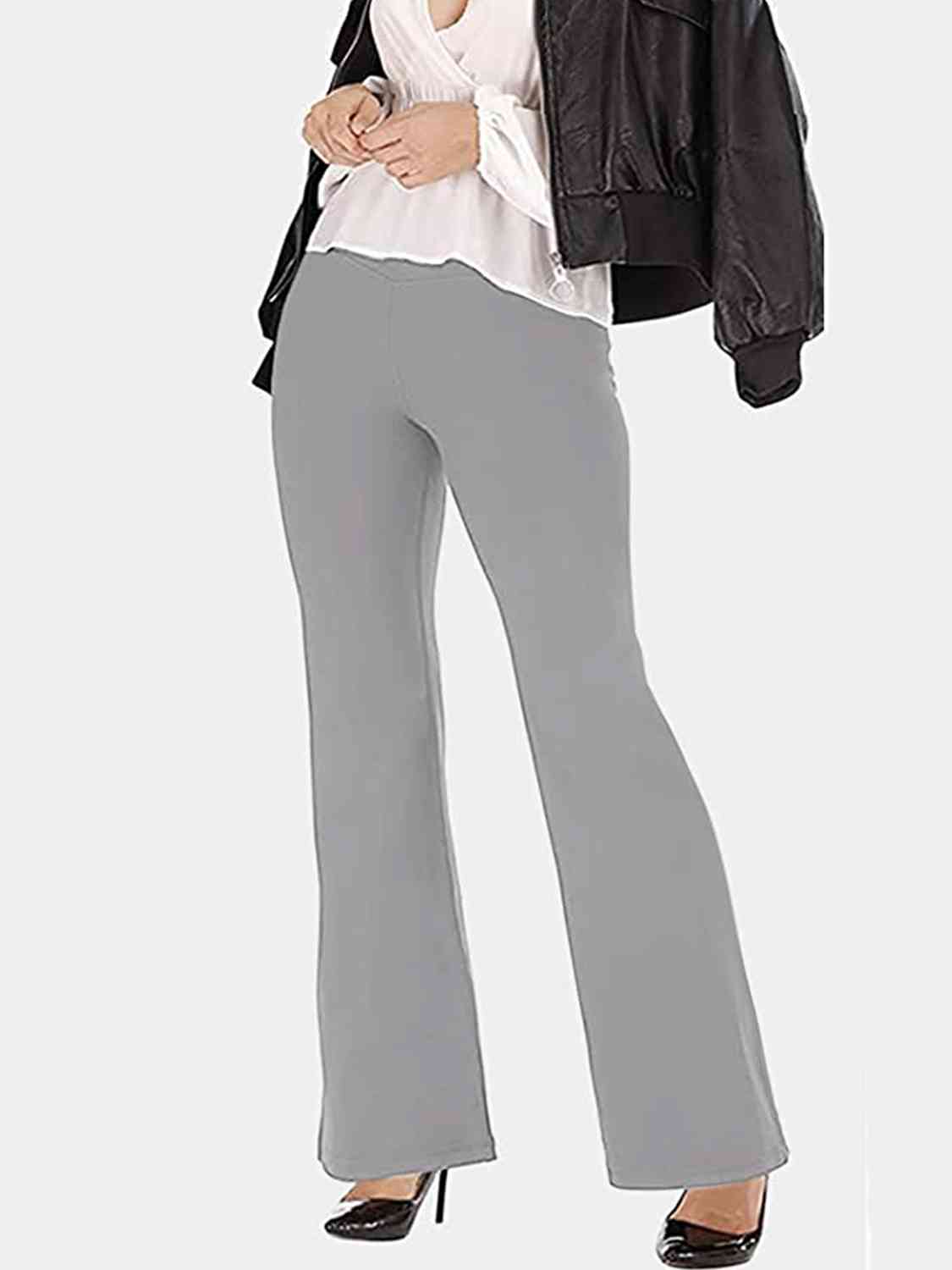 V-Waist Bootcut Long Pants