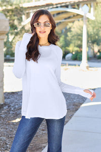 Full Size Round Neck Long Sleeve T-Shirt