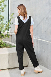 Full Size Sleeveless Straight Jumpsuit