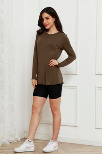 Full Size Round Neck Long Sleeve Top